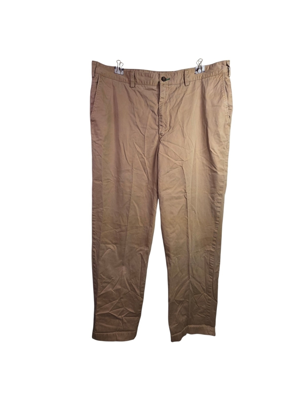 Vintage Tommy Hilfiger Men's Chino Pants Classic Fit Flat Front Khaki/Tan Twill